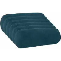 vidaXL Kussen met kussen HEERLEN 6 st Blauw fluweel