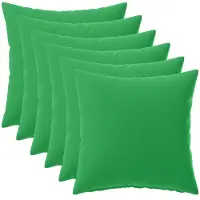 vidaXL Kussensloop 6 st HEERLEN Groen 35 x 35 cm Polyester