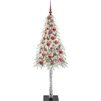 vidaXL Kerstboom met 150 LED met standaard Wit 150 cm PE en Staal