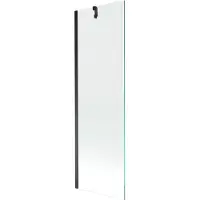 Mexen Next badwand scherm 1-delig 60 x 150 , transparant, zwart - 895-060-000-00-00-70