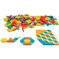 Wissner Houten patroonblokken - Re-Wood educatief speelgoed - 250-delige set