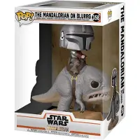 Funko POP! Star Wars the Mandalorian Pop Vinyl: The Mandalorian on Blurrg