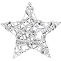 Wellhome Lichtgevende Kerstster Met 15 Warmwitte Leds 40x40x10 Cm