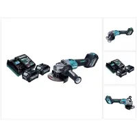 Makita GA 023 GD2 accu haakse slijper 40 V max. 125 mm borstelloos XGT + 2x accu 2,5 Ah + oplader