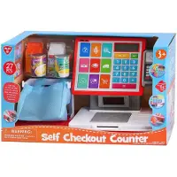 Playgo speelgoedkassa interactief winkeltje met accessoires - 27 delig.