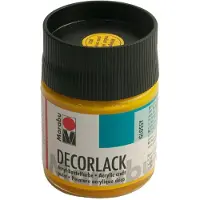Marabu Peinture acrylique decorlack, jaune moyen, 50 ml, 113005021