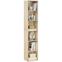 Famanu – Boekenkast Staande Rek Opbergrek Ruimteverdeler 30x158,5x24 cm