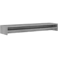 vidaXL Monitorstandaard 100x24x13 cm bewerkt hout grijs sonoma eiken