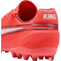 Puma King Match MG voetbalschoenen voor heren, voor harde ondergrond (Gloeiend rood)