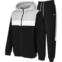 Slazenger Herenset trainingspak (Zwart/Grijs)