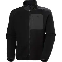 Helly Hansen - Panorama Pile Block Jacket Black voor Heren van Gerecycled Polyester - Maat L - Zwart