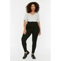 Trendyol Vrouwelijk Lange mouw Hoge taille Mager Grote maten panty