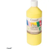 Creall plakkaatverf ECO COLOR 500 ml lichtgeel milieuvriendelijk.