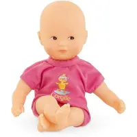 Corolle babypop badspeelgoed roze 20cm - Mini Bain popje voor waterpret.