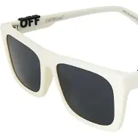 OFF-WHITE Off White Vierkante zonnebrillen met UV-bescherming voor dames (Wit/donkergrijs)