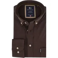 Giordano overhemd bruin jersey