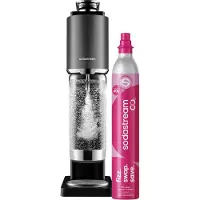 SodaStream Machine à soda et eau gazeuse Fresh Plus Starter Kit Noir