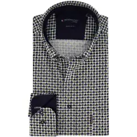Giordano Overhemd heren Groen Dino Satin Stretch Graphic Pr 627021/70