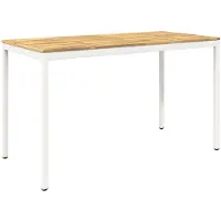 vidaXL Tuin Bar Tafel NAARDEN Witgewassen 180 x 88,5 x 105 cm
