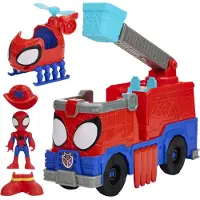 Hasbro Marvel Spidey and His Amazing Friends - Rescue-Webs Brandweerwagen - Speelset met actiefiguur
