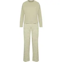 Hunkemoller Pyjama groen / wit