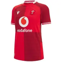 MACRON Dames 2025/26 Wales RU thuisshirt (Rood)