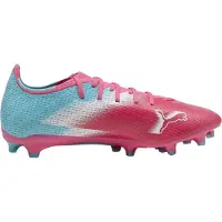 Puma Heren Ultra Match Stevige Grond Voetbalschoenen (Roze/Blauw)