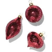 HEMA Kerstballen Glas Rood - 3 Stuks