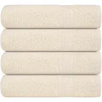 vidaXL Handdoeken FROGN 4 st 50x100 cm 360 g/m² crème