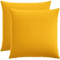 vidaXL Kussensloop 2 st HEERLEN Licht Geel 60 x 60 cm Stof