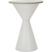 Mauro Ferretti Tafel, wit, dubbel, diameter 44,5 cm, lengte 63 cm