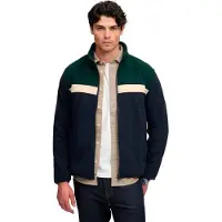 Superdry Tricolour Fleece Through Sweatshirt Met Rits