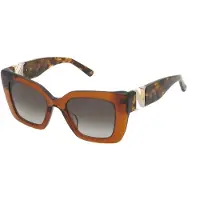 Nina Ricci Zonnebril SNR378V 50/20/140 Glanzend transparant bruin Acetaat VROUW SNR378V