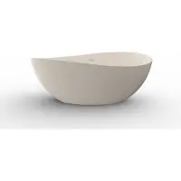 Wiesbaden Vrijstaand Ligbad Waive Ovaal 160x95cm Solid Surface Beige