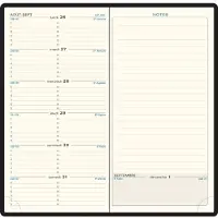 Exacompta zakagenda Espace 17, Barbara PVC, 90 x 175 mm, zwart