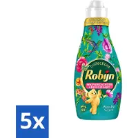 Robijn 5 x Collections - Wasverzachter - Paradise Secret - 1,25L - 50 Wasbeurten - Voordeelverpakking - 5 stuks
