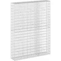 vidaXL - Gabion - met - 5 - mm - Draad - en - 5x10 - cm - Gaas - 150x30x200 - cm
