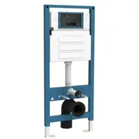 Qeramiq Dely Toiletset - inbouwreservoir Flush - 35mm zitting - kunststof glans witte bedieningsplaat - rechthoekige knoppen - beige SW1000764/SW1448813/SW1000771/SW706187