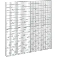 vidaXL - Gabion - met - 5 - mm - Draad - en - 5x10 - cm - Gaas - 200x10x200 - cm