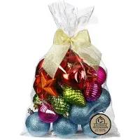 Inge-glas Inge Christmas Kerstballen en ornamenten set - 46x st - kunststof - gekleurd - kerstversiering