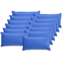 vidaXL Kussen met kussen HOUTEN 12 st Koninklijk Blauw Polyester