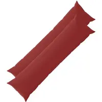 vidaXL Kussen met kussen HEERLEN 2 st Wijnrood Polyester