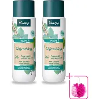 Kneipp 2 x - Douchegel - Refreshing - Mint Eucalyptus - 200 ml - Bulkverpakking - Douchegel - Douchemop - Frisheid