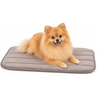 Flamingo Hondenkussen – Hondenmand – Orthopedisch Xana Rechthoekig Taupe XS – 55,5x38,5cm – memory foam – antislip – perfect voor hondenbench