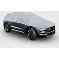 Carpassion Autohoes - Half Cover - Beschermhoes - Waterdicht & Vorstbestendig - Maat XL - Grijs - 485 cm