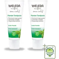 Weleda 2 x - Planten tandpasta - 75 ml - Grootverpakking - Vaatwasstrips - Natuurlijke Tandpasta - Tandvlees Kalmeren - Tanden Reinigen - Kamille-extract - Mirre