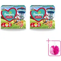 Pampers 2 x – Luierbroekjes – Pants Paw Patrol Maat 4 – 72 Luiers - Bulkverpakking - Baby luier - Douchemop - Luierbroek