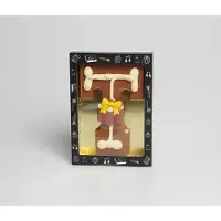 Pure Verwennerij Luxe Gedecoreerde Melk Chocolade Letter T - 240 Gram