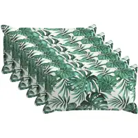 vidaXL Kussen Blad met kussen HOUTEN 6 st Bladpatroon Polyester