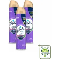 Glade 3 x - Luchtverfrisser Spray - Tranquil Lavender & Aloë - 300 ml - Grootverpakking - Vaatwasstrips - Luchtverfrisser - Frisheid - Lavendel - Aloë - Geur